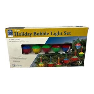 VTG Roman Inc. Bubbling Lights Christmas Tree Holiday Decorative - 7 light set